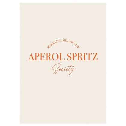 Wallified  Aperol Spritz Society Poster -  - Tekst - Poster