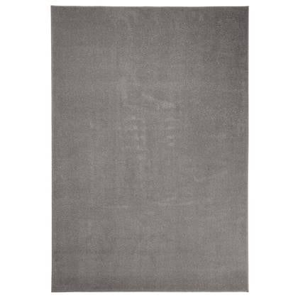 Tapeso Laagpolig vloerkleed Fine - licht - 100x200 cm Grijs