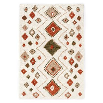 Boho&me Hoogpolig vloerkleed bohemian Artisan - wit|multi - 240x340 cm