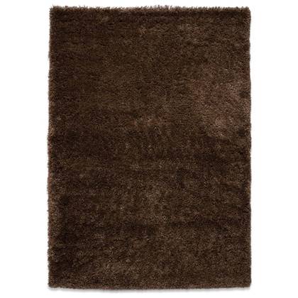 Tapeso Hoogpolig vloerkleed - Cozy Shaggy - - 120x170 cm Bruin