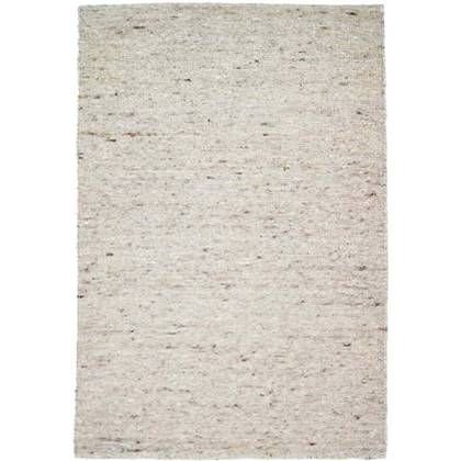 Tapeso Wollen vloerkleed handweef Ylva - beige|grijs - 300x390 cm