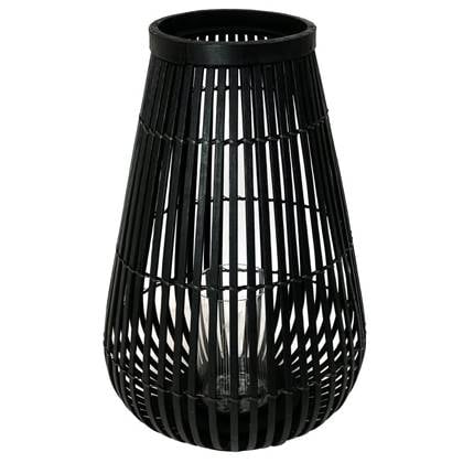 Collection Bamboe windlicht 45 zwart