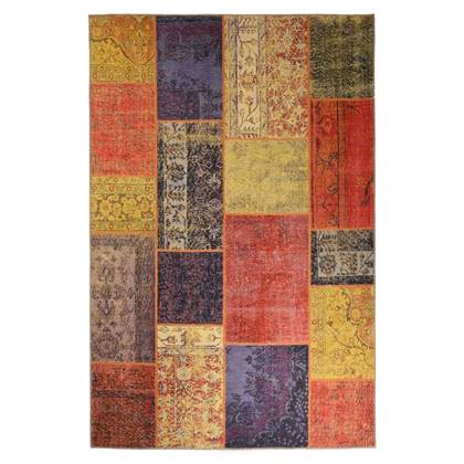 Heritaged Patchwork vloerkleed - Fade Heritage rood|multi - 190x290 cm