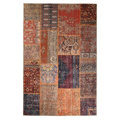 Heritaged Patchwork vloerkleed - Fade Heritage |multi - 76x150 cm Blauw