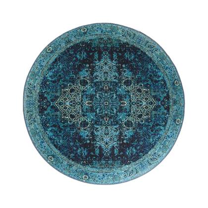 Heritaged Rond vintage vloerkleed - Fade No.2 blauw - 305 cm rond