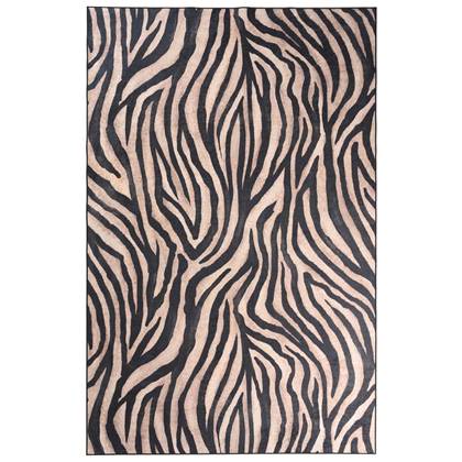 Zebra vloerkleed wasbaar - Moderna zwart/bruin 140x200 cm