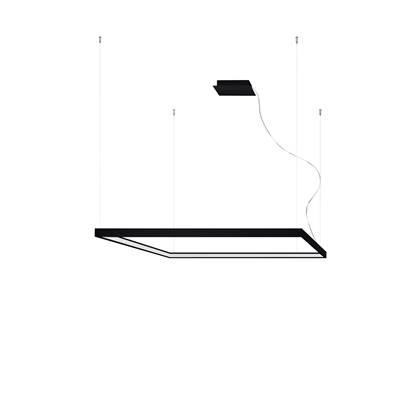 Light Your Home Larkin Kroonluchter - Ø 110 Cm - Aluminium - 1xLED - Woonkamer - Eetkamer - Black