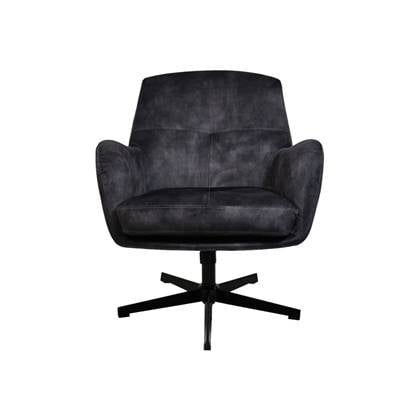 HSM - HSM Collection-Draaifauteuil Cleveland-75x73x88-Donker