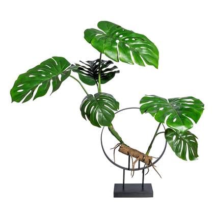 Kopu Kunstplant Philodendron 100 cm - 8 bladeren - op standaard