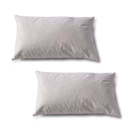 Riviera Maison - Veren Binnenkussen, Kussenvulling 50x30 - Feather Inner Pillow - Wit - Set van 2 stuks