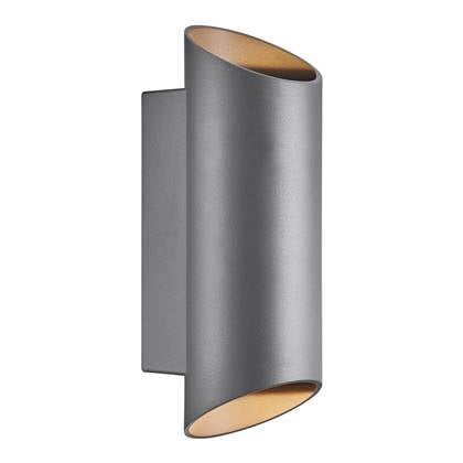 Nordlux Nico Wandlamp - Rond H 23,5 cm - Antraciet
