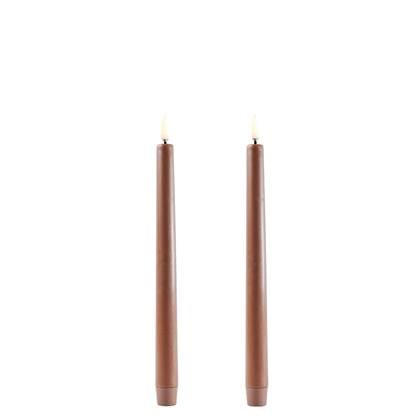 Uyuni Led Tafelkaars Caramel - 25CM - Set van 2