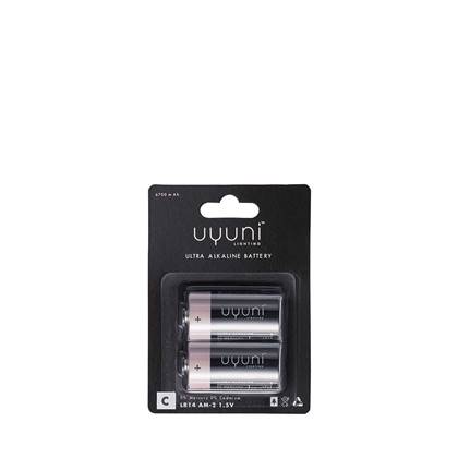 Batterijen - Uyuni Batterijen 2-pack C - Batterijen C 1.5V - 6700 mAh