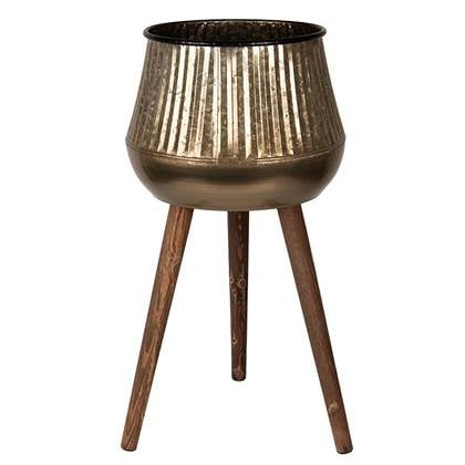 Clayre & Eef Planthouder 66 cm Koperkleurig Bruin Metaal