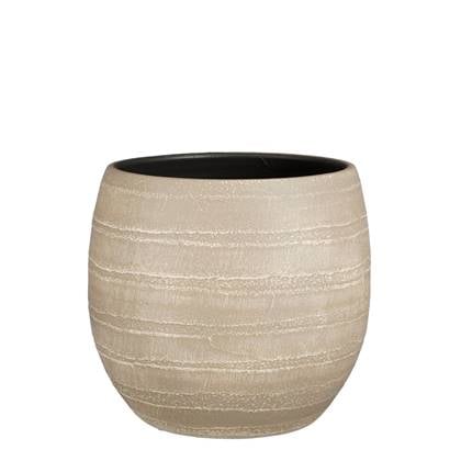 Mica Decorations Alentejo Bloempot - 27x27x24 cm - Terracotta - Beige