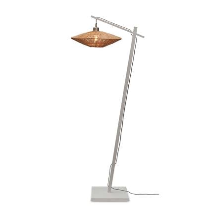 GOOD&MOJO Vloerlamp Iguazu - Bamboe Wit|Jute - 62x40x150cm