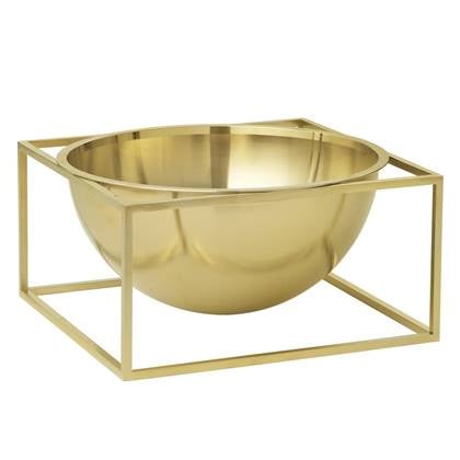 Audo Copenhagen Kubus Bowl Centerpiece schaal large Ø23 goud
