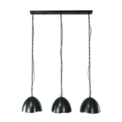 MOOS Logan Hanglamp 3-lichts Zwart-Nikkel