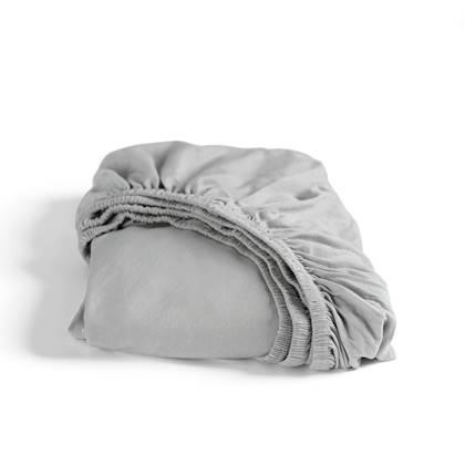 Cinderella - Hoeslaken (tot 25 cm) - Double Jersey - 120x200|210|220 Grijs
