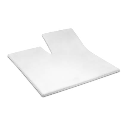 Cinderella - Topper Hoeslaken met split (tot 15 cm) - Double Jersey - Wit