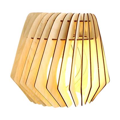 Bomerango Spin M houten lampenkap medium - Ø 37 cm