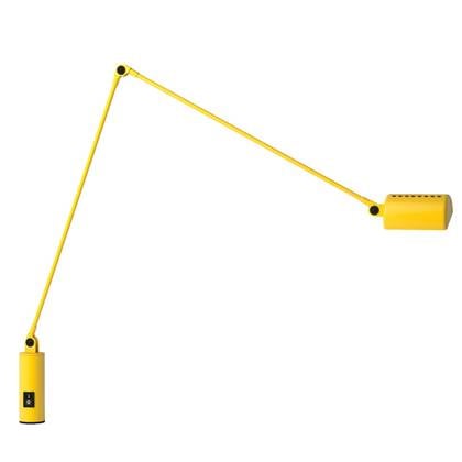 Lumina Daphine bureaulamp met tafelschroef matt yellow