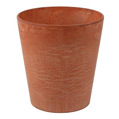 Ter Steege Plantenpot - natuursteenlook - D22 x H20 cm Oranje