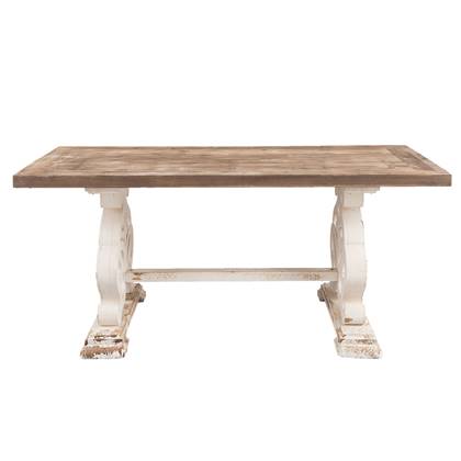 Clayre & Eef Eettafel 180x90x82 cm Bruin Hout Rechthoek Tafel