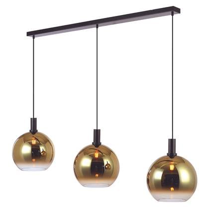 Vurna Justine hanglamp 3L 120 cm glas goud