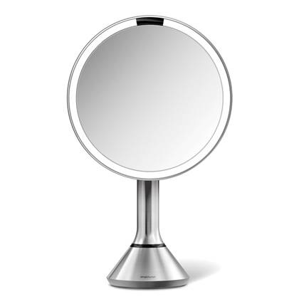 Simplehuman - Spiegel met Sensor, Rond, 5x Vergroting, Zilver - Simple