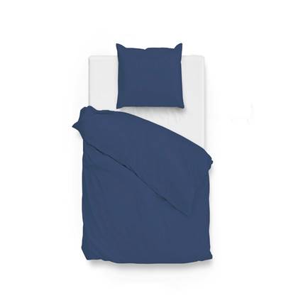 Zo Home Satinado Dekbedovertrekset Uni Katoen Satijn - evening blue Blauw