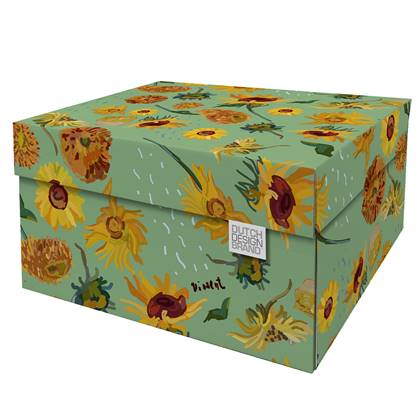 Dutch Design Brand - Dutch Design Storage Box - Opbergdoos - Sunflowers by Vinsent