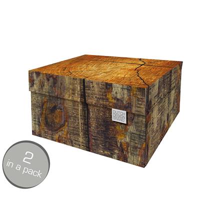Dutch Design Brand - Dutch Design Storage Box Medium - Opbergdoos - Opbergbox - Bewaardoos - Boomstam - Natuur - Bos - Tree Trunk