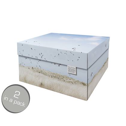 Dutch Design Brand - Dutch Design Storage Box Small - Opbergdoos - Opbergbox - Bewaardoos - Natuur - Duinen - Texel Dunes