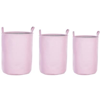 Beliani - ARCHA - Manden set van 3 - Roze - Polyester
