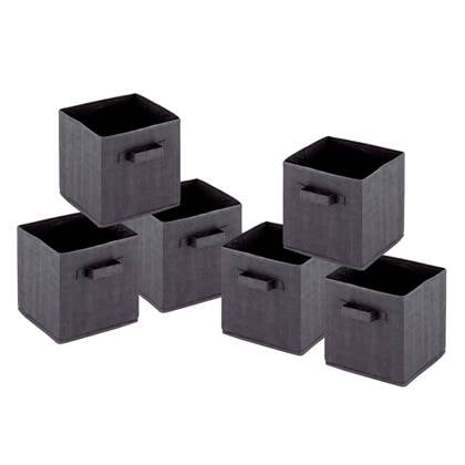 SVJ Opvouwbare Opbergbox Vierkant - 27 x 28 x 27 cm - Polypropyleen - Wit - Set van 6