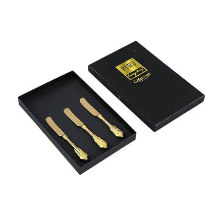 PTMD Messen Cadeaubox RVS Titanium Goud 3 Stuks