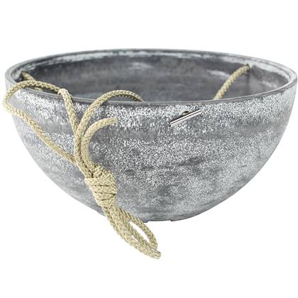 Ter Steege Plantenpot hangend - betongrijs - kunststof - D35 cm