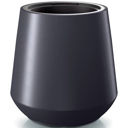 Prosperplast Plantenpot Sevilla - kunststof - antraciet - D30 cm Grijs