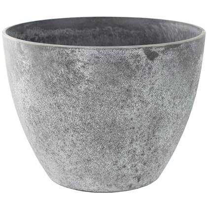 Ter Steege Plantenpot - beton - kunststof - 36 x 27 cm Grijs