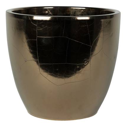 Ter Steege Bloempot - - Scandinavisch - 24 x 22 cm Goud