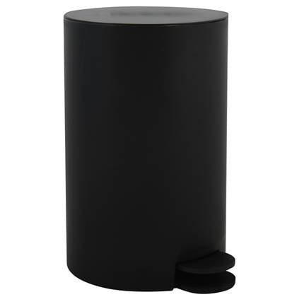 MSV kleine Pedaalemmer - - 3L - 15 x 27 cm Zwart