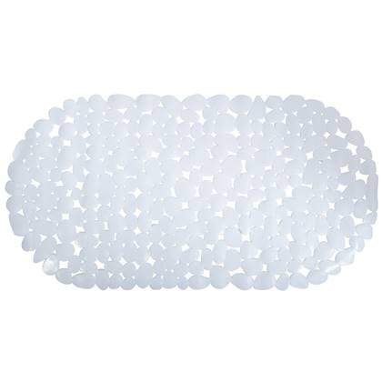 MSV Douche|bad anti-slip mat badkamer - pvc - - 35 x 68 cm Wit