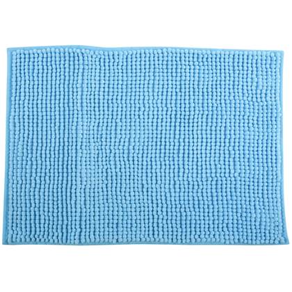 MSV Badkamerkleed|badmat voor op de vloer - licht - 60 x 90 cm Blauw