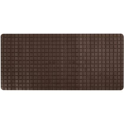 MSV Douche|bad anti-slip mat badkamer - rubber - - 76 x 36 cm Bruin