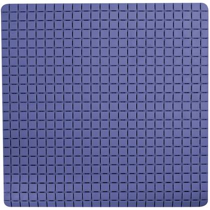 MSV Douche|bad anti-slip mat badkamer - rubber - - 54 x 54 cm Blauw