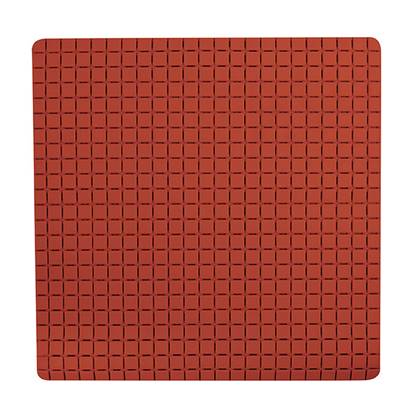 MSV Douche|bad anti-slip mat badkamer - rubber - terracotta - 54 x 54 Bruin