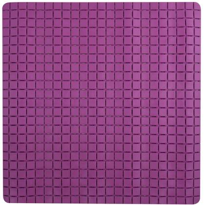 MSV Douche|bad anti-slip mat badkamer - rubber - - 54 x 54 cm Paars