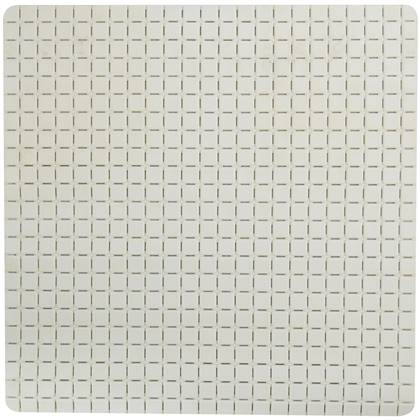 MSV Douche|bad anti-slip mat badkamer - rubber - ivoor - 54 x 54cm Wit