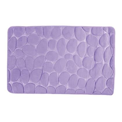 MSV Badkamerkleedje|badmat - kiezel - vloer - lila - 50x80 cm Paars